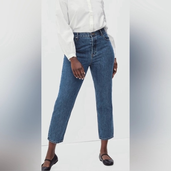 Everlane Curvy 90's Cheeky Straight Crop Jeans Size 25 - Picture 4 of 12